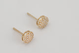 St Tropez is a beautiful, classic pair of earrings made with 18k yellow gold and simulated diamonds.  Transition seamlessly from day to night with our elegant and alluring St Tropez earrings. Featuring simulated diamonds on a pavé set, its effortless and classic style will stand the test of time. Made to be worn on its own or as a set with our stunning St Tropez pendant.