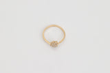Étoile is a fine 18k yellow gold star shaped ring with simulated diamonds.   Carry a piece of the night sky with you with the stunning Étoile ring. Whether you are looking for a daily go to accessory or that perfect piece for a special occasion, this ring is a sleek addition to your everyday look.