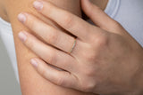 Cannes is a fine pavé ring made with 18k yellow gold and natural diamonds.  With this timeless natural diamond pavé arc ring, add that sparkle to your everyday life. And with heirloom quality, this ring was made to build long lasting memories. Looks beautiful both on it's own or layered with your other favourite gold rings.