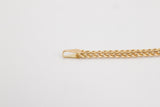 Marion is a beautiful solid 18k yellow gold bracelet.  This classic solid gold bracelet can be worn by itself or it can be a versatile layering piece. An essential to compliment any outfit.