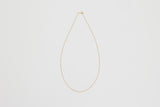 Cecile is a fine 18k yellow gold chain necklace.  Unforgettably subtle, this fine 18k yellow gold necklace is a definitive piece for layering or to add that special gold pendant.